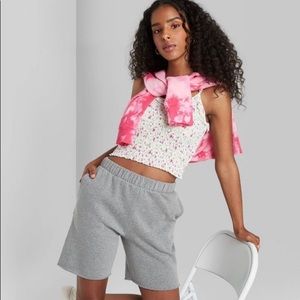 Target women fleece sweat shorts